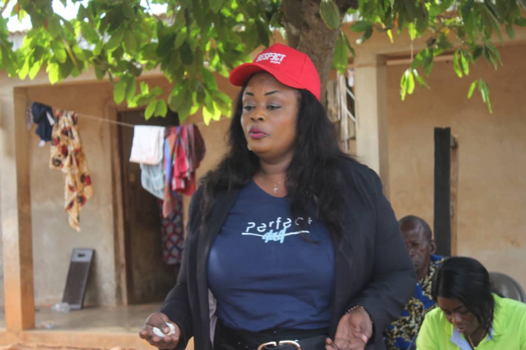 Madame KOFFI Sandjé Mélissa élections législatives Côte d’Ivoire mars 2021 circonscription 117 .