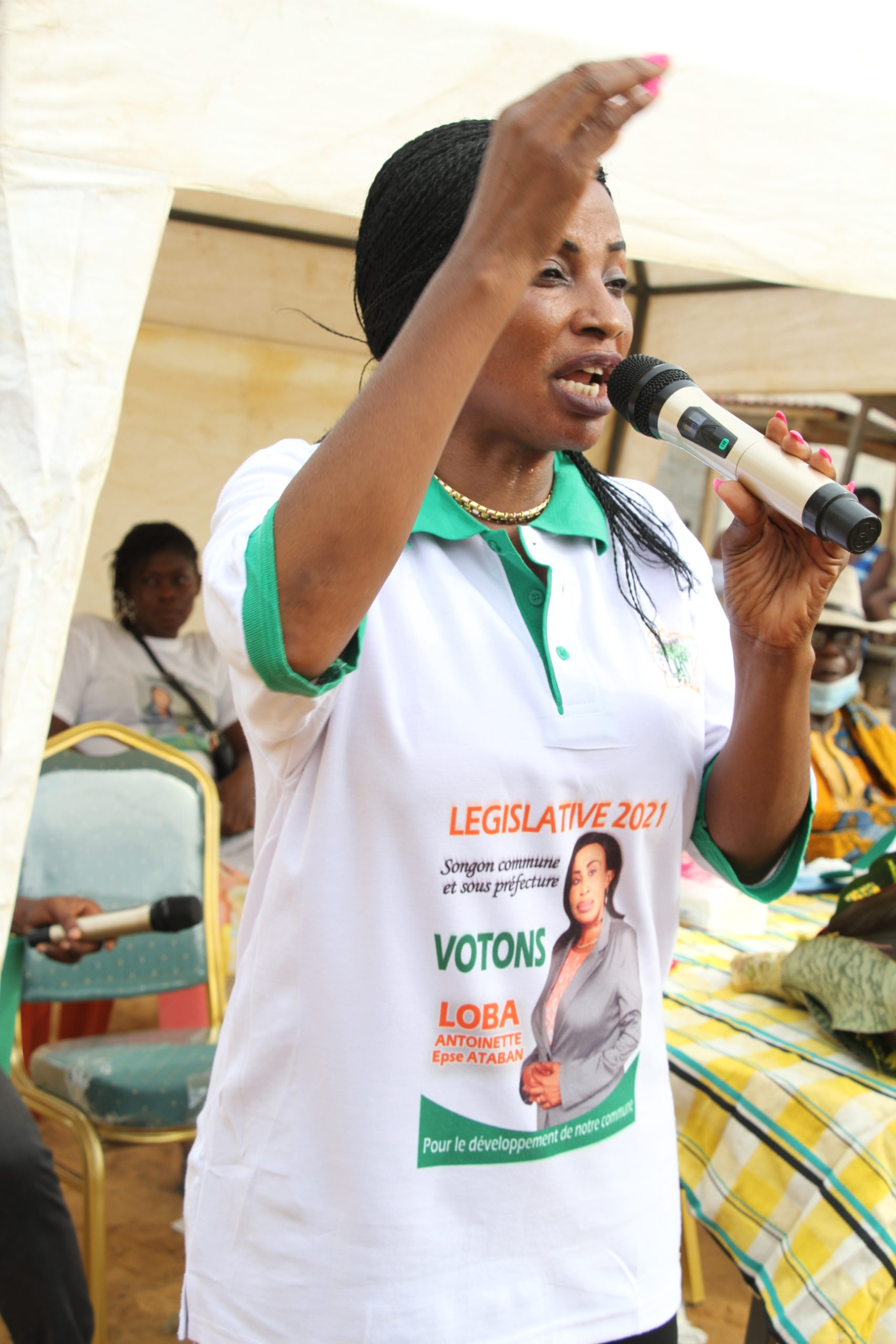 Ouverture de la campagne des élections législatives avec Madame LOBA circonscription de Songon